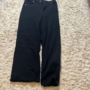 H&M wide leg twill pants
